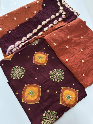 Drashti Creation Cotton Blend Embellished Salwar Suit Material