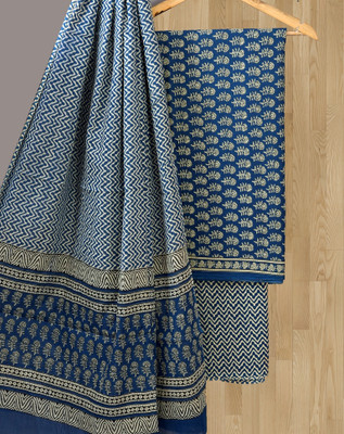 RIGDOM Pure Cotton Floral Print Salwar Suit Material