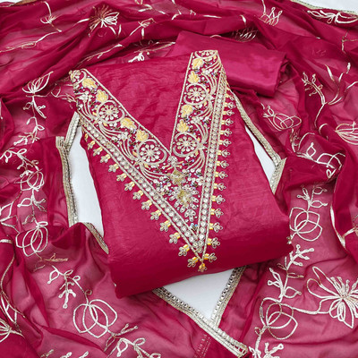 Kimisha Chiffon Embroidered Salwar Suit Material