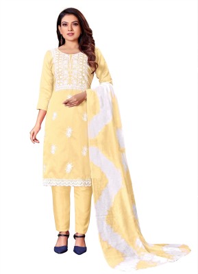 Julee Pure Silk Embroidered Kurta Fabric