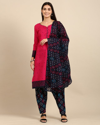 Rajnandini Cotton Blend Printed Salwar Suit Material