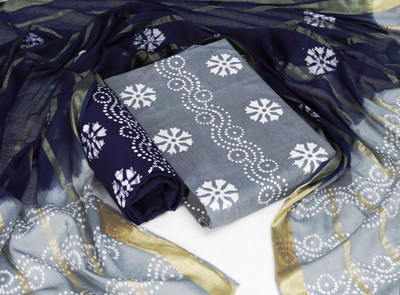 EXONIC Cotton Blend Printed Salwar Suit Material