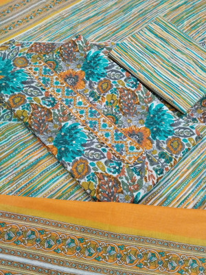 Sublime W Pure Cotton Embroidered Salwar Suit Material