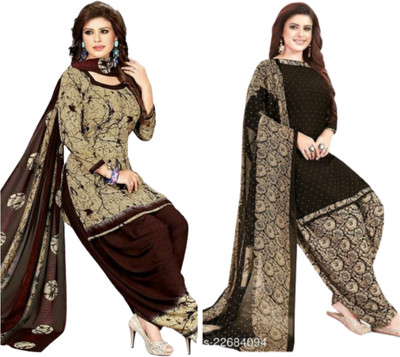 Darshini Crepe Printed Kurta & Patiyala Material