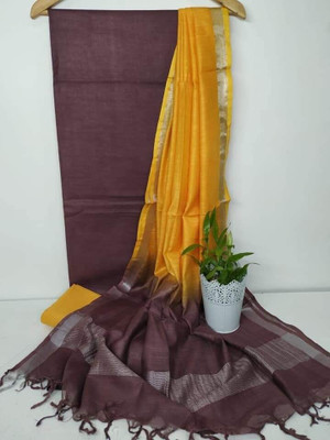 Aamir Fashion Textile Cotton Linen Solid Salwar Suit Material
