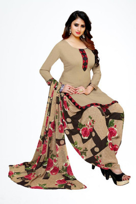 ALSHOP Crepe Self Design Salwar Suit Material