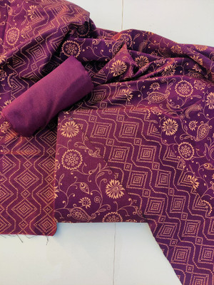 universe creation Wool Printed Salwar Suit Material