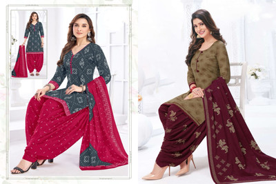 laxmi creation Crepe Printed Salwar Suit Material