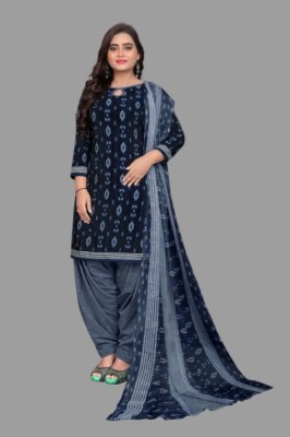 Wow Ethnic Cotton Blend Floral Print, Printed Salwar Suit Material