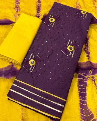 Ishika Creation Cotton Linen Dyed Salwar Suit Material
