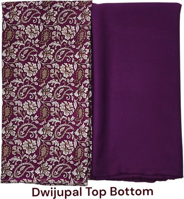 Dwijupal Crepe Printed Multipurpose Running Fabric