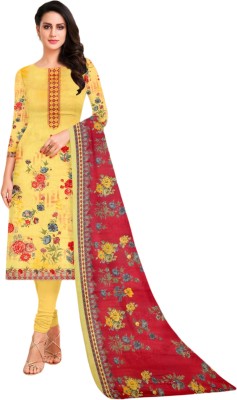 EKTA SPORTS ATTIRE Cotton Blend Printed Suit Fabric