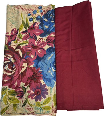 BKRKJ Viscose Rayon Floral Print Salwar Suit Material