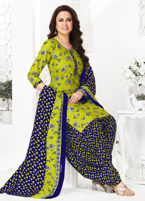 SHREE JEENMATA COLLECTION Pure Cotton Floral Print Salwar Suit Material