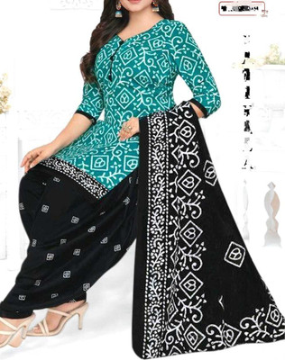 VERCO Crepe Printed Salwar Suit Material