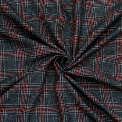 Bigreams Cotton Blend Checkered Suit Fabric