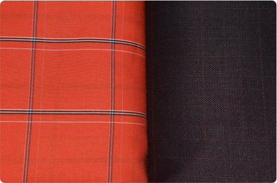 Arvind Pure Cotton Checkered Shirt Fabric
