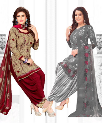 Priyashi Crepe Printed Salwar Suit Material