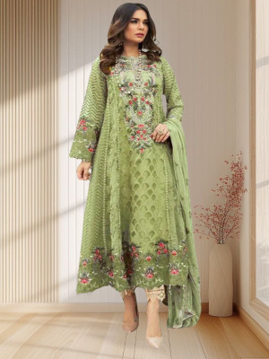 Amit Georgette Embroidered Salwar Suit Material