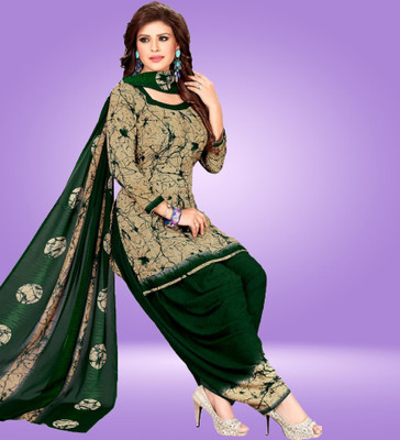 HouseOfCommon Crepe Floral Print Salwar Suit Material