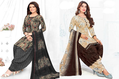 SEWDHAGA Crepe Printed Salwar Suit Material