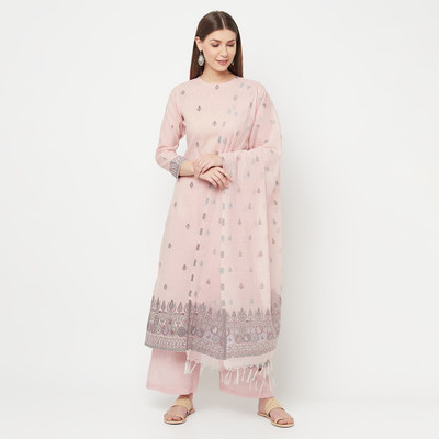 HouseOfCommon Polycotton Self Design Suit Fabric