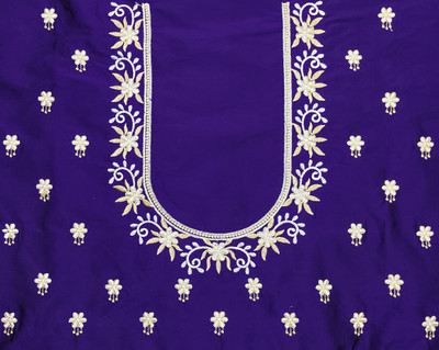 Spensen Enterprise Art Silk Embroidered Blouse Material