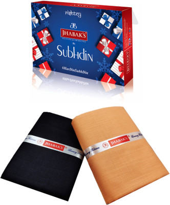 JHABAK'S Cotton Blend Solid Shirt & Trouser Fabric