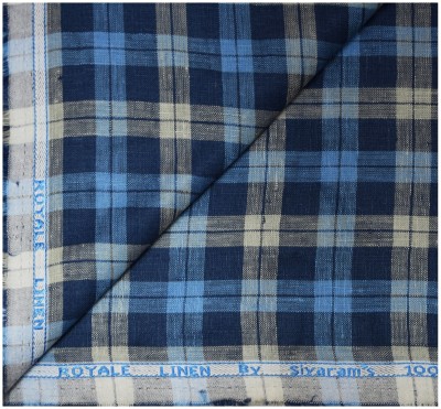 Siyaram's Linen Checkered Shirt Fabric