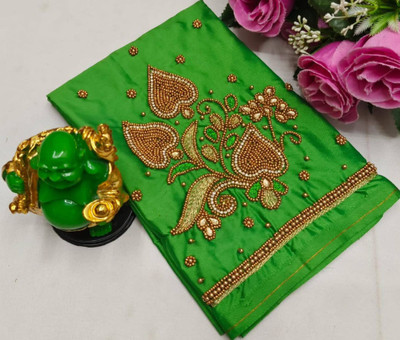Peerless Art Silk Embroidered Blouse Material