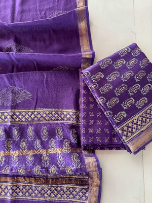 PoojaCreation Cotton Silk Printed Salwar Suit Material
