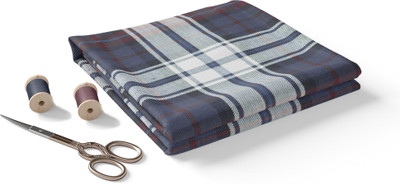 Bigreams Pure Cotton Checkered Shirt Fabric