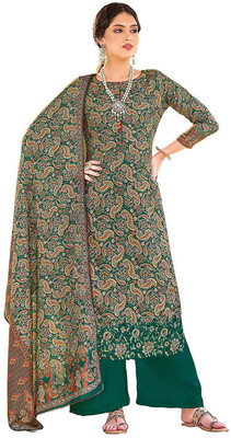 DRAVINAM Trends Wool Printed Salwar Suit Material
