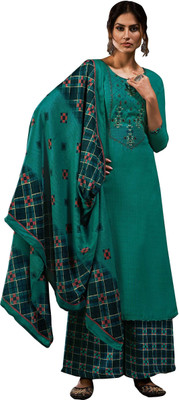 HouseOfCommon Wool Embroidered Salwar Suit Material