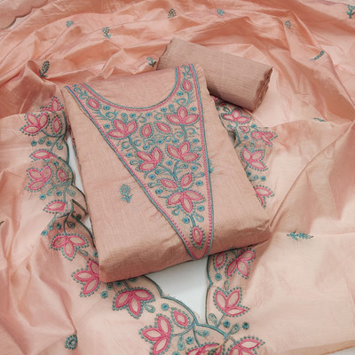 Jaipur Kurti Cotton Blend Floral Print Salwar Suit Material