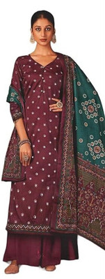 HouseOfCommon Wool Printed Salwar Suit Material