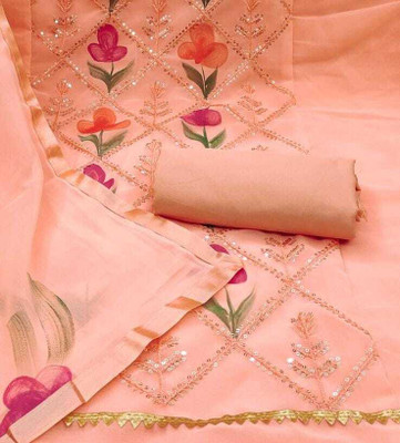 ETHNICBRITY Georgette Printed Salwar Suit Material