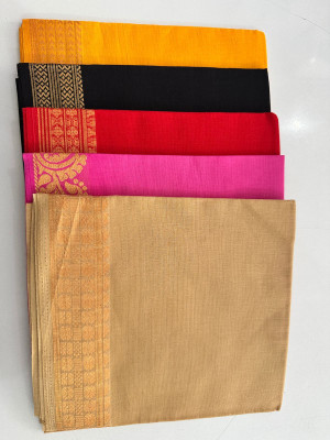 SHYAM Pure Cotton Embellished Blouse Material