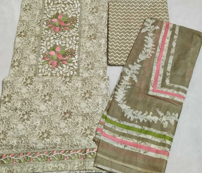 Fashions Avenue Cotton Blend Solid Salwar Suit Material