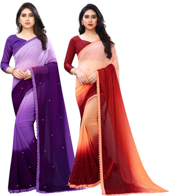 PRIHAL ART Georgette Solid Blouse Material