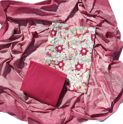 ABODH COLOURS Pure Cotton Printed Salwar Suit Material