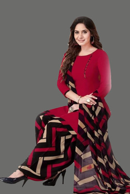 ANIRAV Crepe Printed Salwar Suit Material
