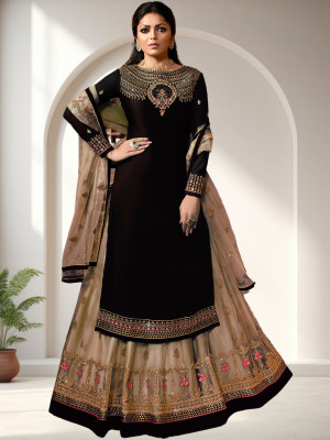 Amit Georgette Embroidered Salwar Suit Material