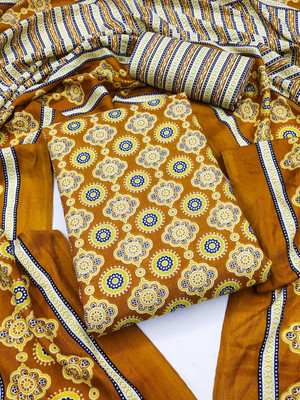 PANZORA Cotton Blend Printed Salwar Suit Material