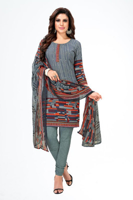 BHUMIKA CREATION Crepe Solid, Striped Salwar Suit Material