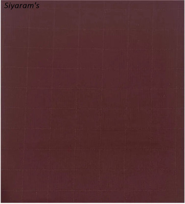 Siyaram's Cotton Blend Checkered Trouser Fabric