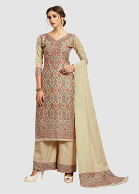 Safaa Acrylic Blend Self Design Kurta & Palazzo Material