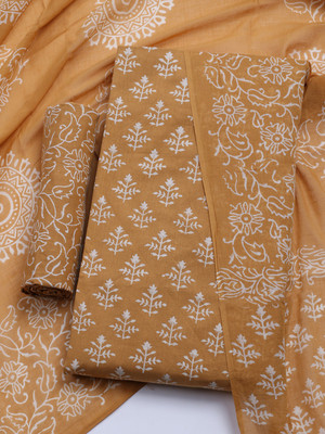 Meena Bazaar Cotton Blend Self Design Salwar Suit Material