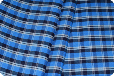 Arvind Cotton Blend Checkered Shirt Fabric