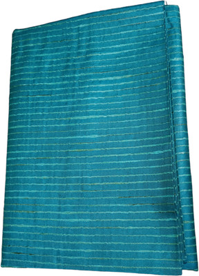 Manikant Handloom Cotton Silk Striped Multi-purpose Fabric